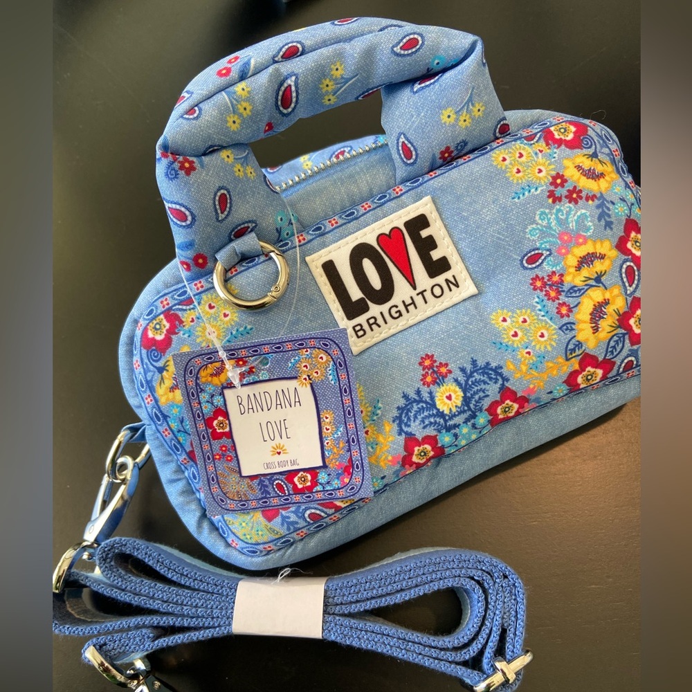 Brighton Love Bandana Cross Body Organizer Bag NWT - Picture 10 of 16
